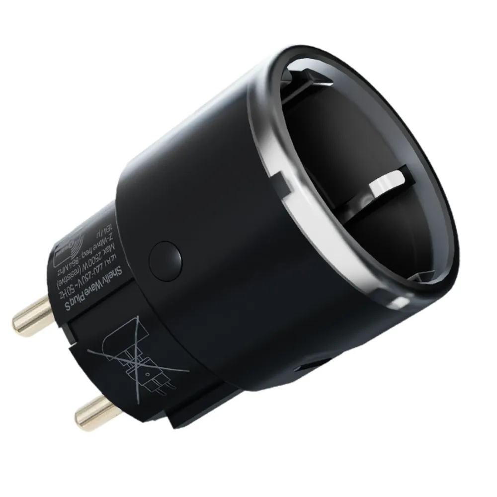 Shelly Sterkstrøm|Smarte Sensorer|Wave Plug S LR – smart Z-Wave-plugg med energimåling