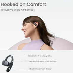 Shokz Iphone-Tilbehør|Hodetelefoner Og Hodesett|OpenFit Air Trådløse hodetelefoner