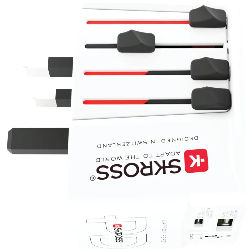 Skross Reiseeffekter|Overfallsalarm|AC65PD ujordet reiseadapter med USB PD 65W