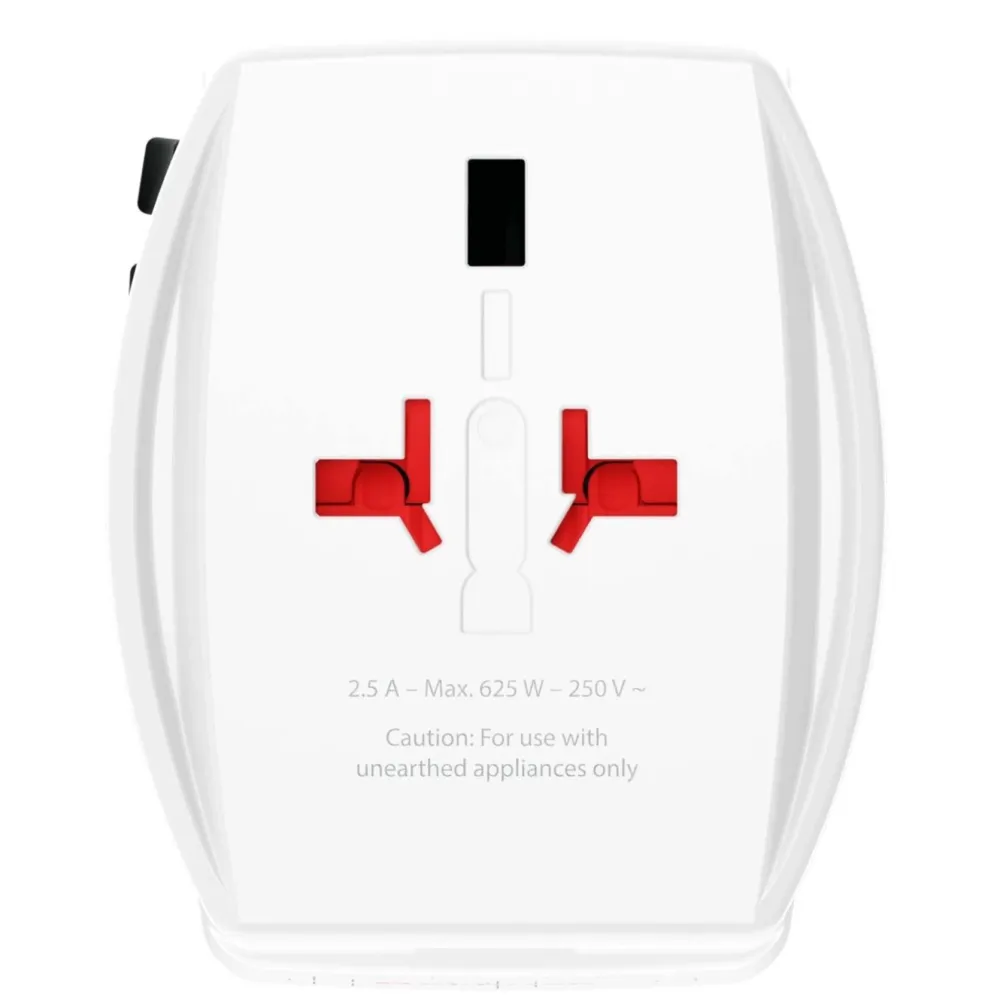 Skross Reiseeffekter|Overfallsalarm|AC65PD ujordet reiseadapter med USB PD 65W