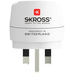 Skross Reiseeffekter|Overfallsalarm|Jordet reiseadapter Storbritannia