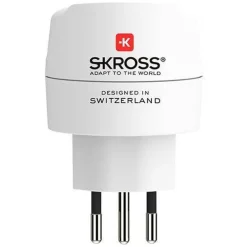 Skross Reiseeffekter|Overfallsalarm|Jordet reiseadapter - Sveits, Italia og Brasil