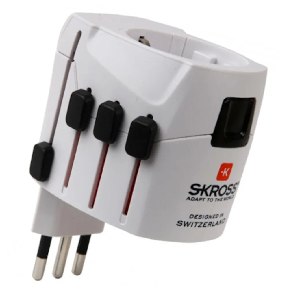 Skross Reiseeffekter|Overfallsalarm|Jordet universalreiseadapter