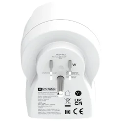 Skross Reiseeffekter|Overfallsalarm|Reiseadapter Europa til USA USB AC PD 20W