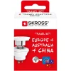 Skross Reiseeffekter|Overfallsalarm|Universelt jordet reiseadapter til Australia, Kina og Europa