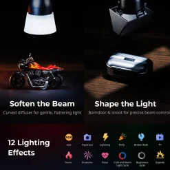 SmallRig Foto Og Video|RF 05B portabel LED-videolampe med zoom
