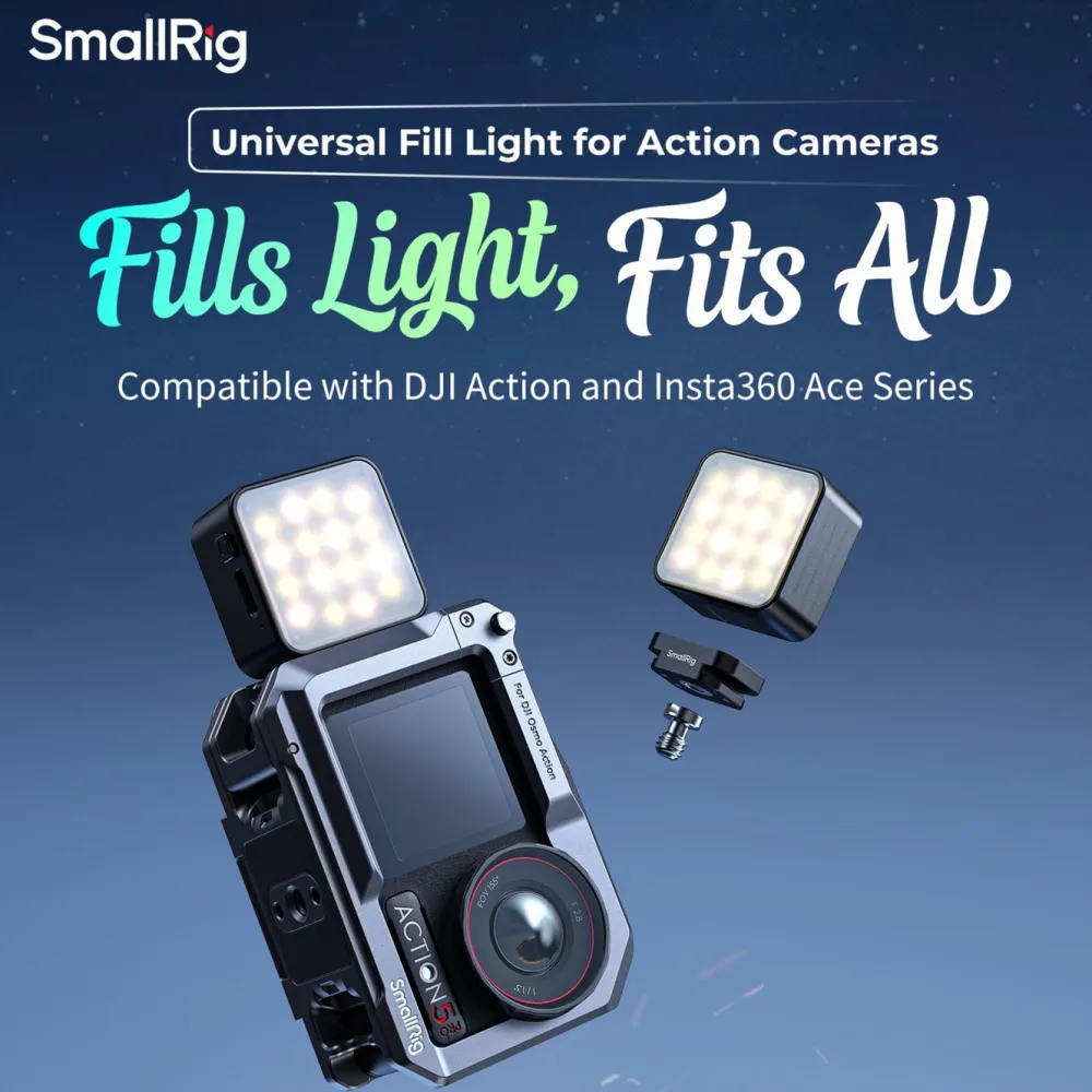 SmallRig Foto Og Video|Videolampe for actionkameraer