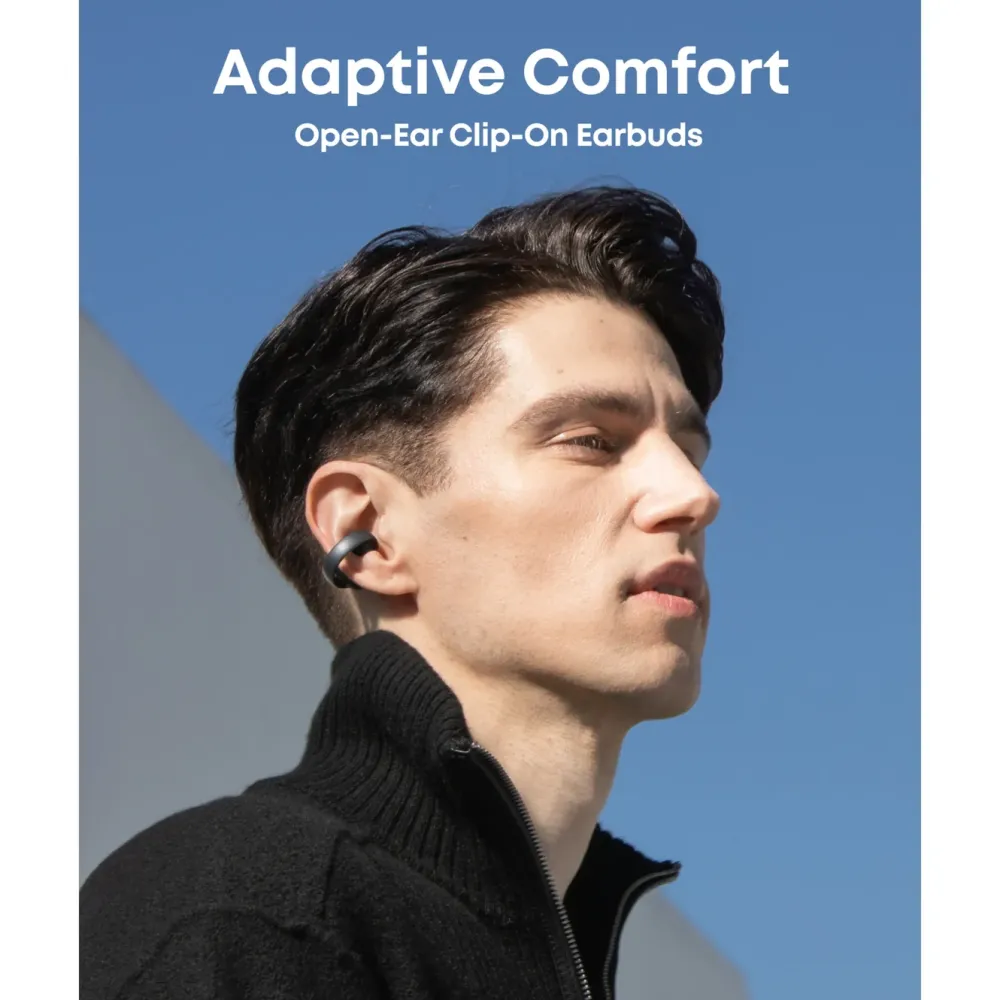Soundcore Hodetelefoner Og Hodesett|AeroClip Svart