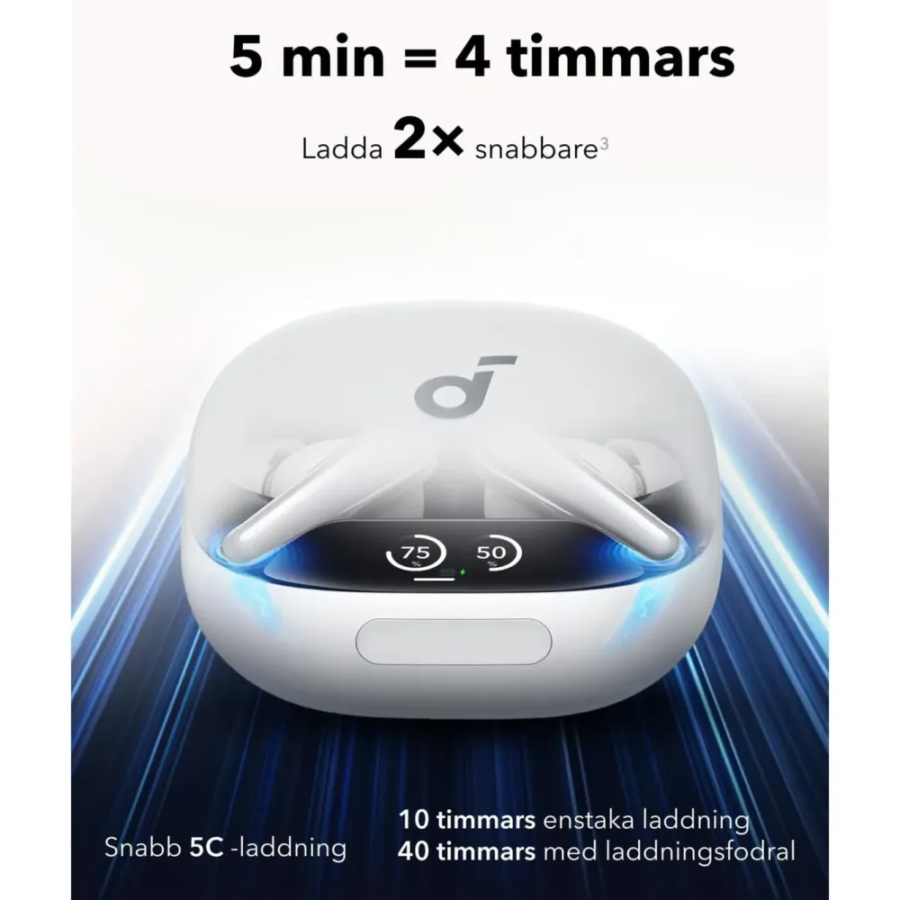 Soundcore Hodetelefoner Og Hodesett|Liberty 4 Pro trådløse hodetelefoner med støyreduksjon