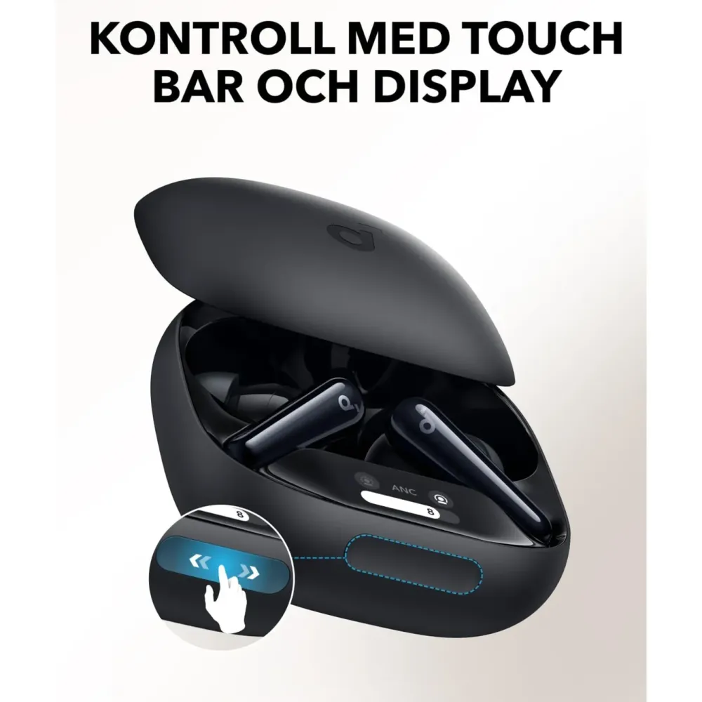 Soundcore Hodetelefoner Og Hodesett|Liberty 4 Pro trådløse hodetelefoner med støyreduksjon