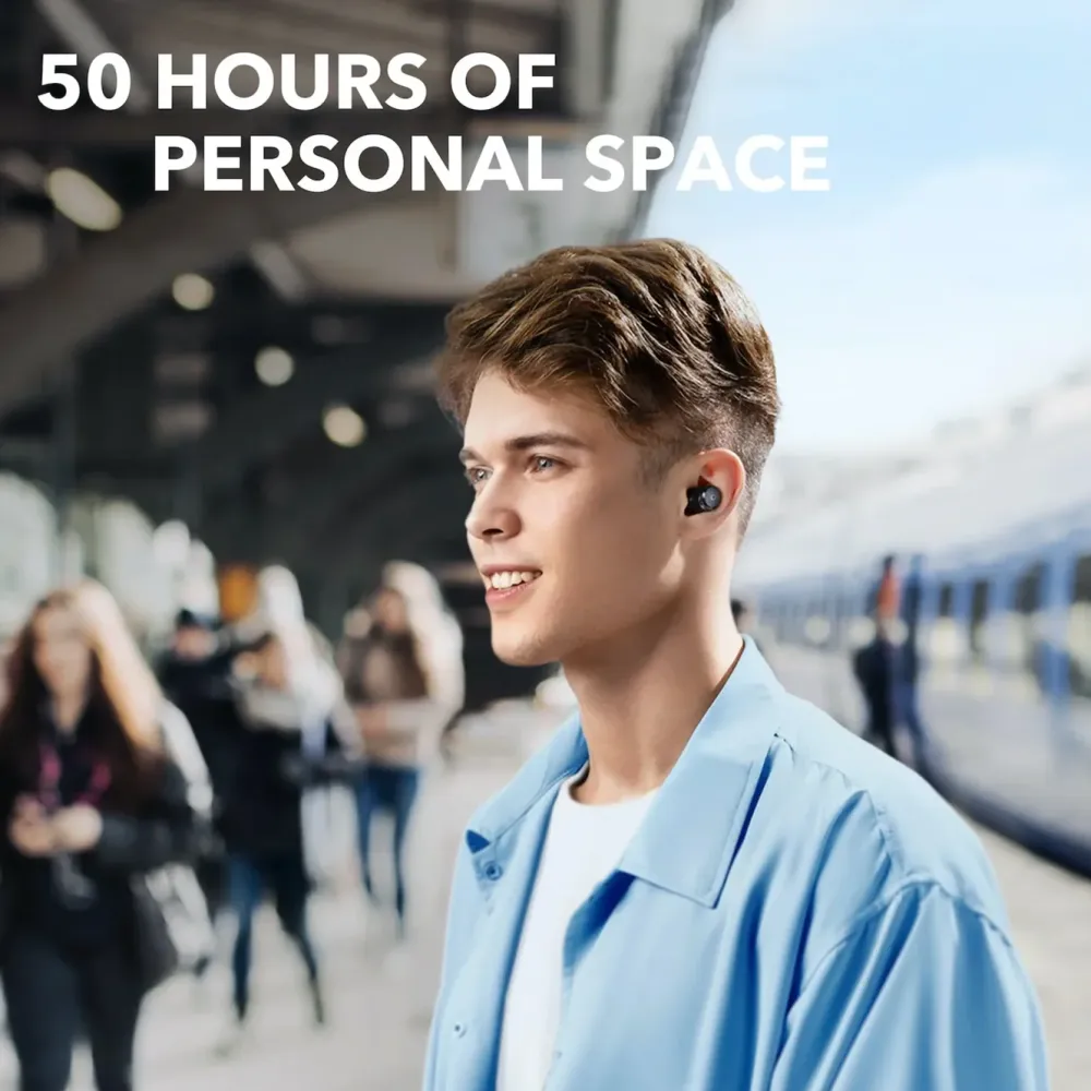 Soundcore Hodetelefoner Og Hodesett|Space A40 trådløse hodetelefoner med støyreduksjon