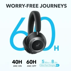 Soundcore Hodetelefoner Og Hodesett|Space One Pro Trådløse ANC-hodetelefoner