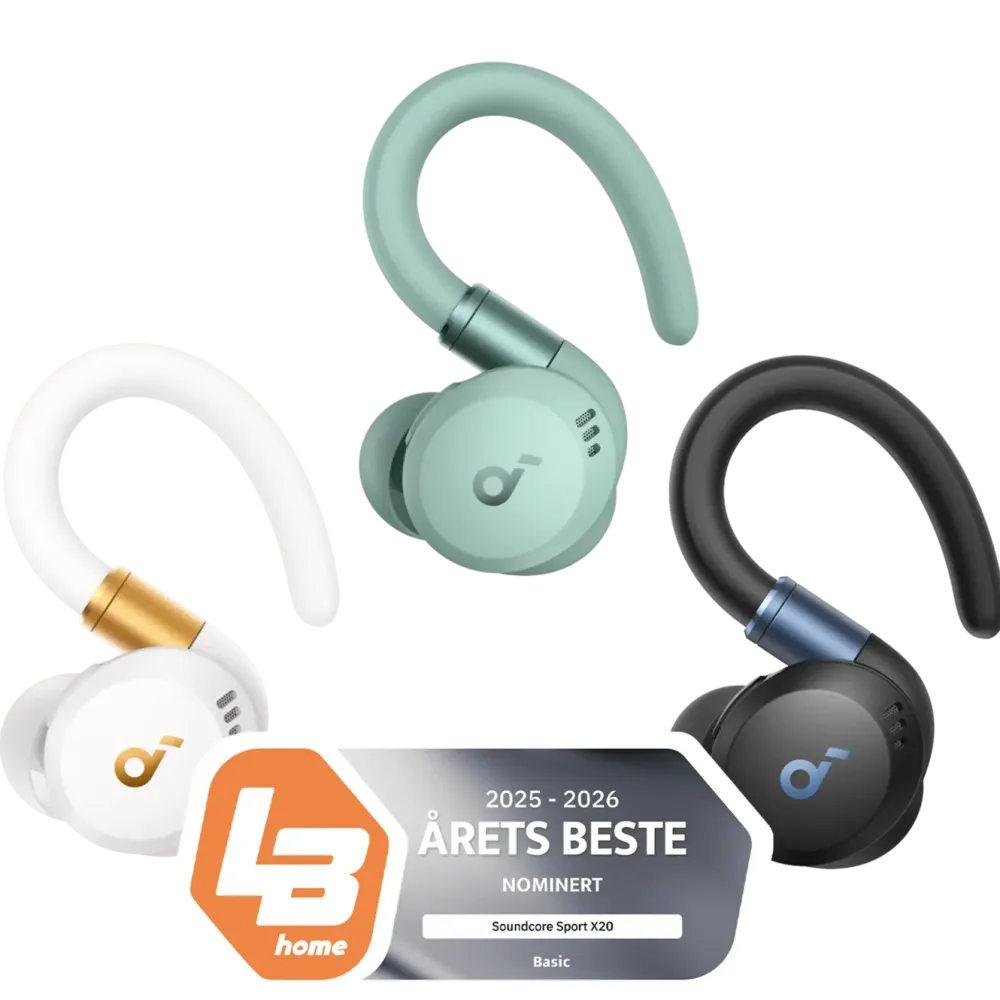 Soundcore Hodetelefoner Og Hodesett|Sport X20 trådløse hodetelefoner med støyreduksjon