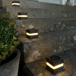 Star Trading Utendørs Belysning|Stonecube Hagesbelysning med solceller 2-pk.
