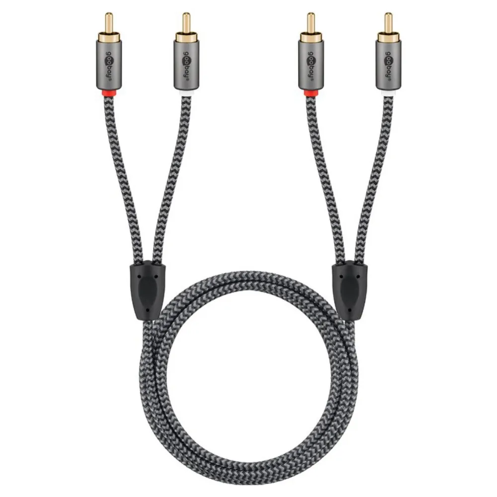 Kjell Lyd- & Videokabler|Stereo RCA-kabel 2 m