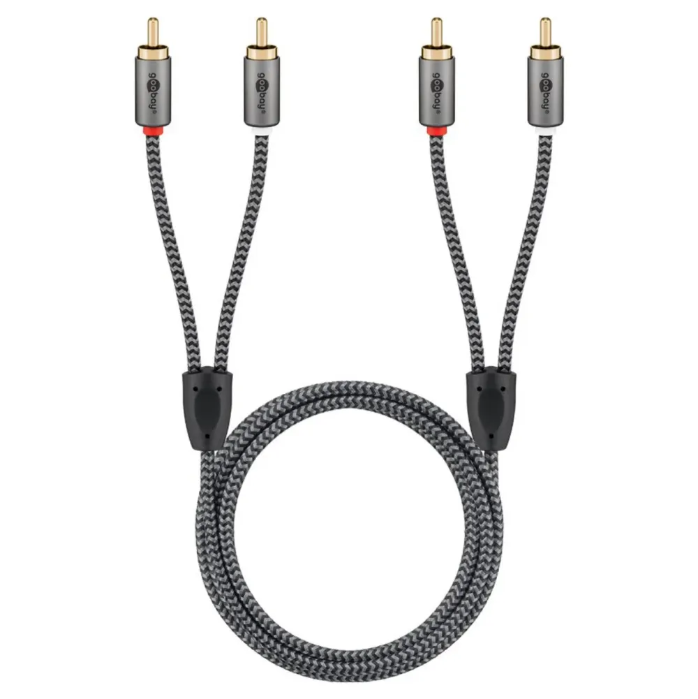Kjell Lyd- & Videokabler|Stereo RCA-kabel 2 m