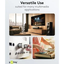 Kjell Lyd- & Videokabler|Stereo RCA-kabel 2 m