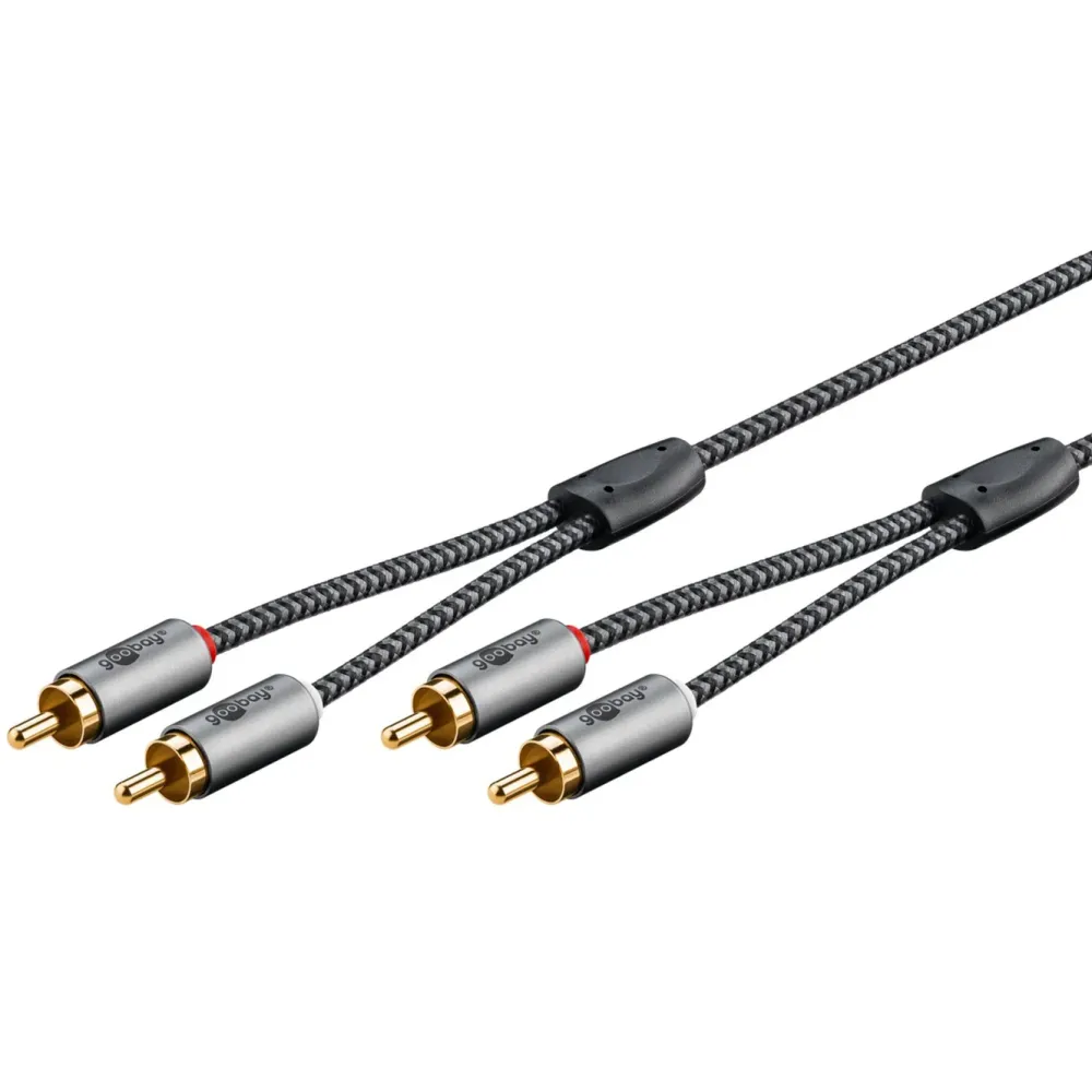 Kjell Lyd- & Videokabler|Stereo RCA-kabel 2 m