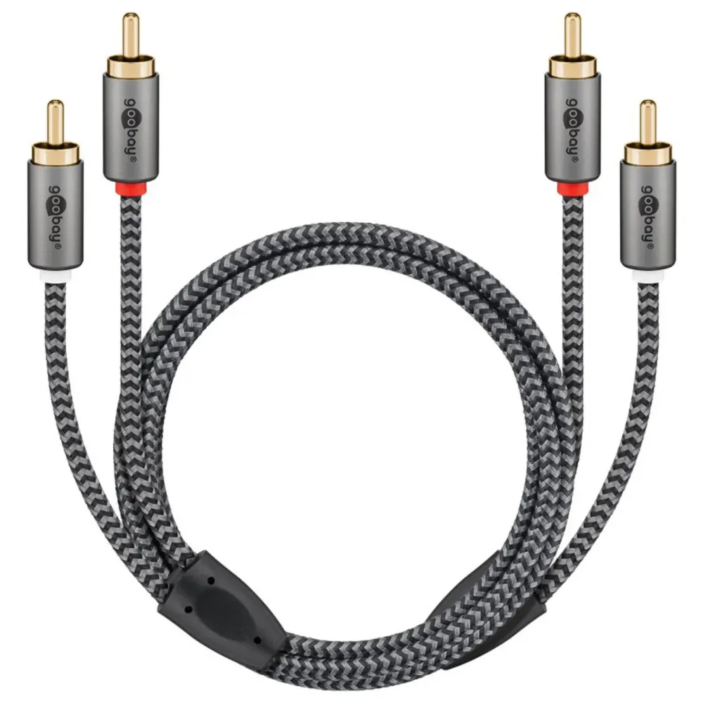 Kjell Lyd- & Videokabler|Stereo RCA-kabel 0,5 m