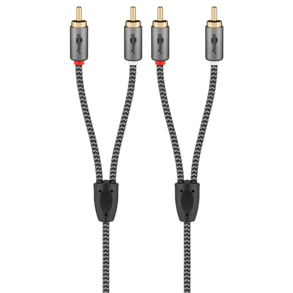Kjell Lyd- & Videokabler|Stereo RCA-kabel 5 m