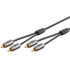 Kjell Lyd- & Videokabler|Stereo RCA-kabel 1 m