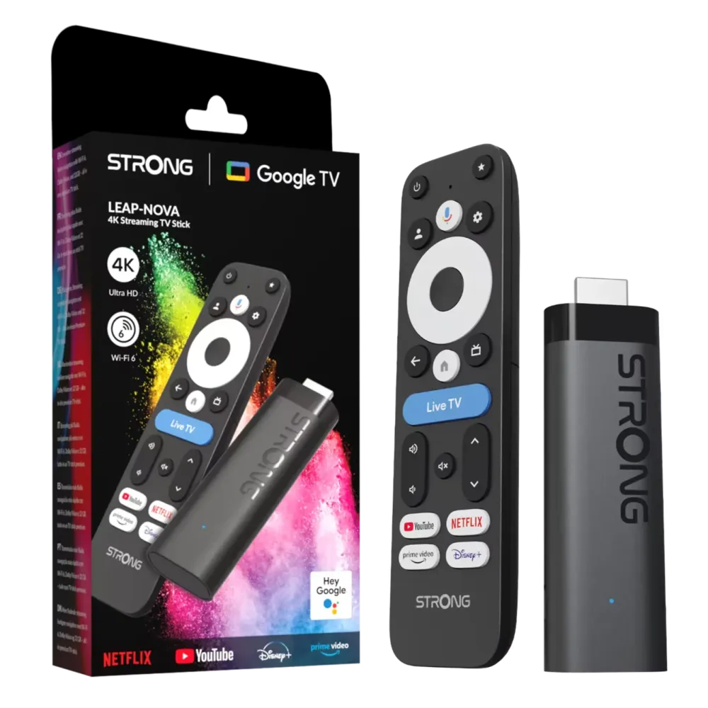 STRONG Tv Og Tilbehør|LEAP-NOVA 4K Google TV Stick 32 GB