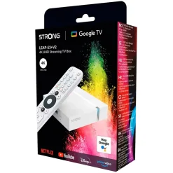 STRONG Tv Og Tilbehør|LEAP-S3+V2 4K Google TV-boks