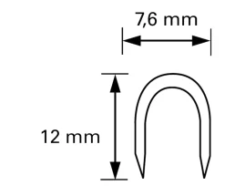 Tacwise Verktøy|Elektrisk Installasjon|CT-60 Kabelstifter 12 mm 5000-pk.
