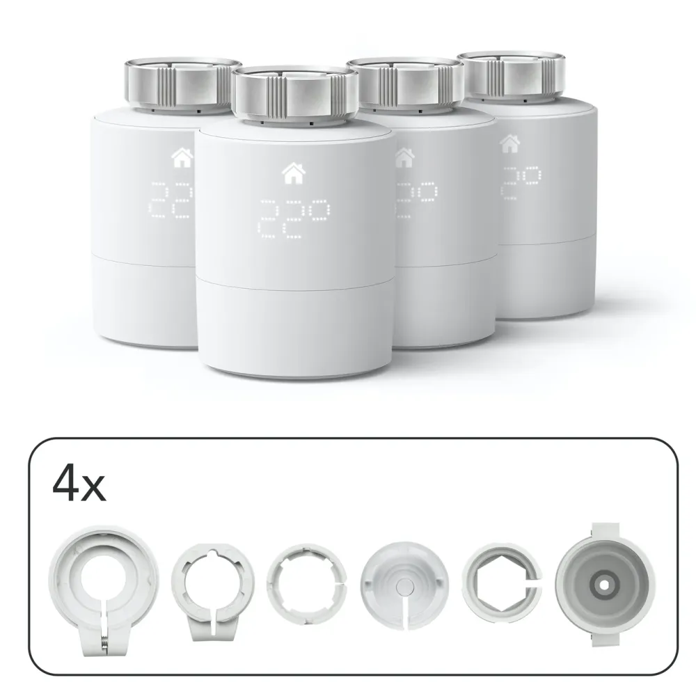 tado Inneklima|Temperaturkontroll|Ekstra termostat til Radiator V3+ 4-pk.