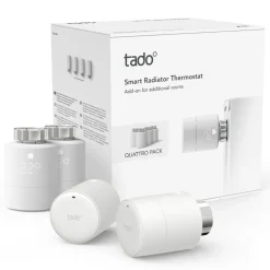 tado Inneklima|Temperaturkontroll|Ekstra termostat til Radiator V3+ 4-pk.