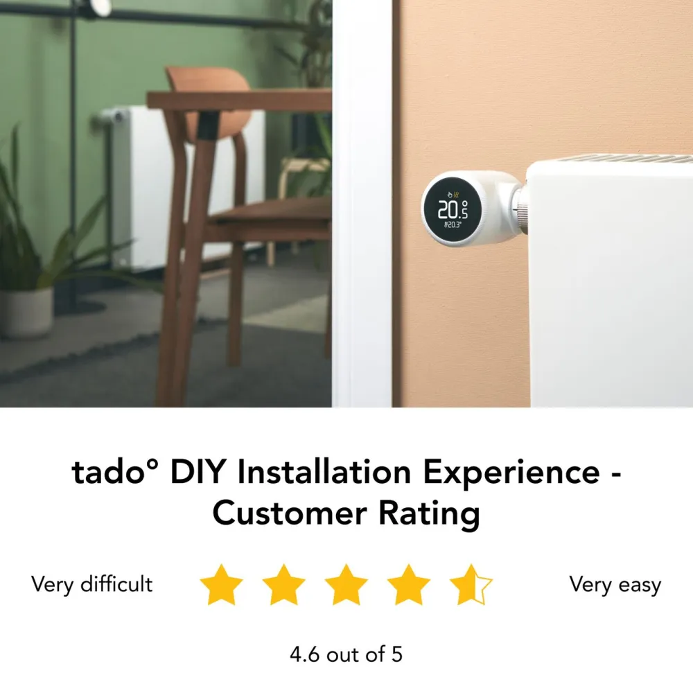 tado Inneklima|Temperaturkontroll|Smart Radiator Thermostat X 1-pk.