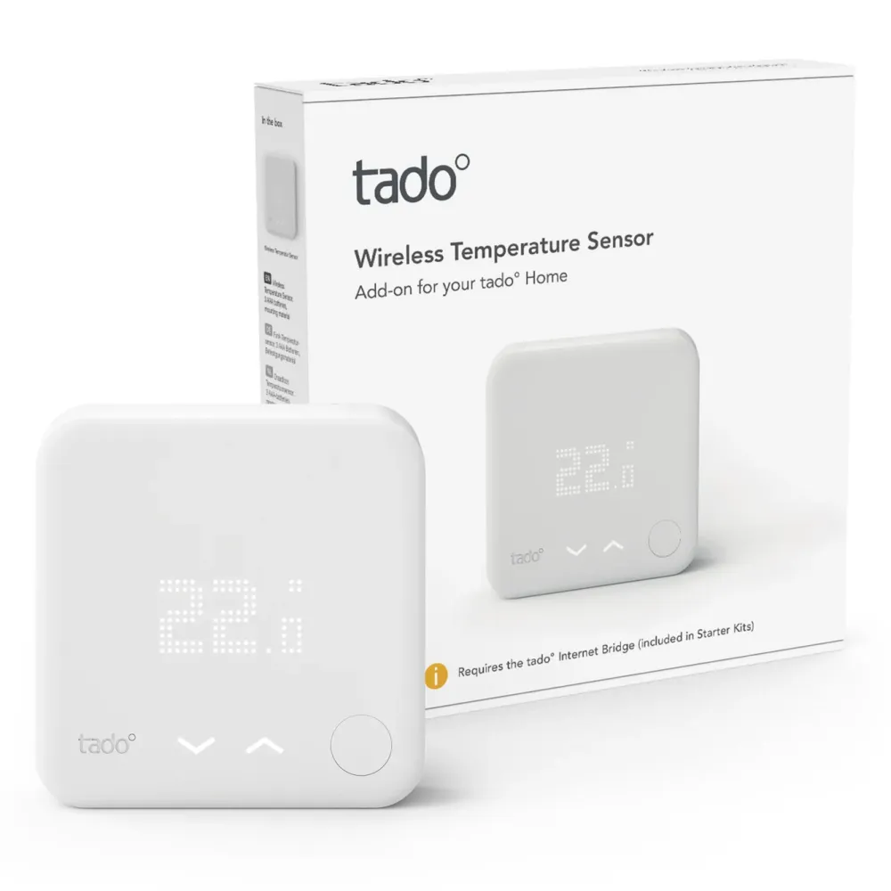 tado Inneklima|Temperaturkontroll|Trådløs temperatursensor