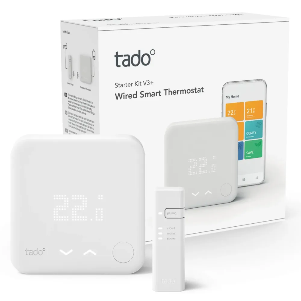 tado Inneklima|Temperaturkontroll|Wired Smart Thermostat V3+ Startpakke