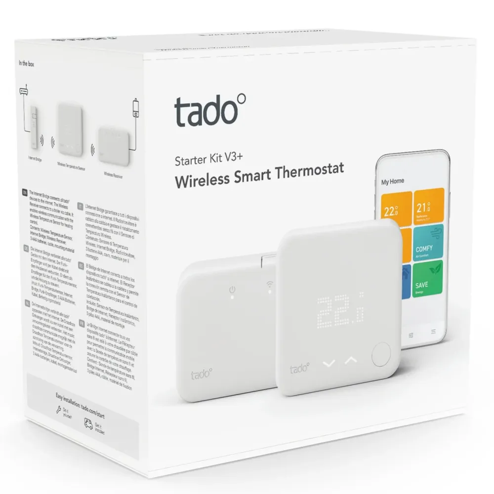 tado Inneklima|Temperaturkontroll|Wireless Thermostat V3+ Startpakke