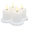 Kjell Julelys|Stemningsbelysning|Telys LED oppladbare 4-pk.