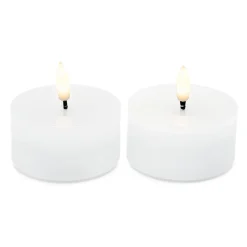 Kjell Julelys|Stemningsbelysning|Telys LED store 2-pk.