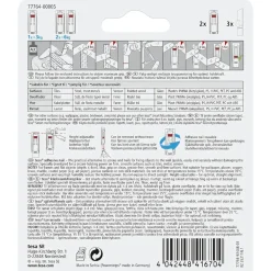 Tesa Teip|Opphenging|Justerbar limspiker for kakkel og metall 3 kg 2-pk.