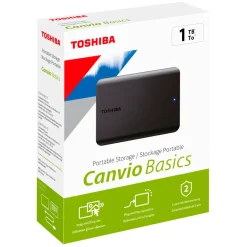 Toshiba Lagring|Canvio Basics Ekstern harddisk 1 TB