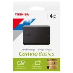 Toshiba Lagring|Canvio Basics Exclusive Edition ekstern harddisk 4 TB