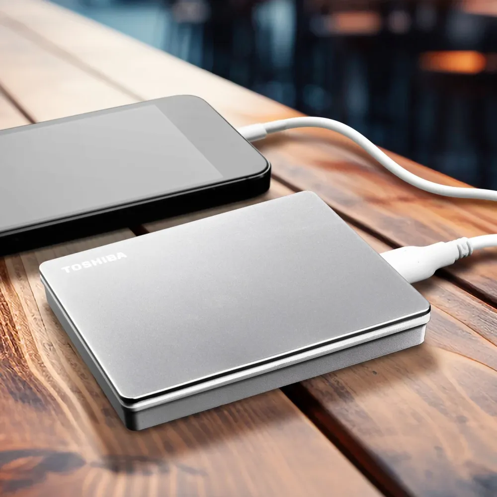 Toshiba Lagring|Canvio Flex Silver 1 TB