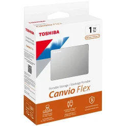 Toshiba Lagring|Canvio Flex Silver 1 TB