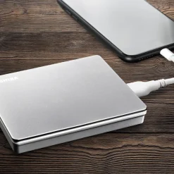 Toshiba Lagring|Canvio Flex Silver 1 TB
