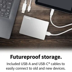Toshiba Lagring|Canvio Flex Silver 4 TB