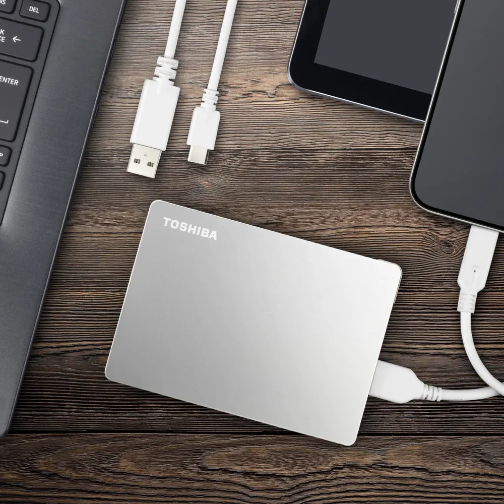 Toshiba Lagring|Canvio Flex Silver 4 TB