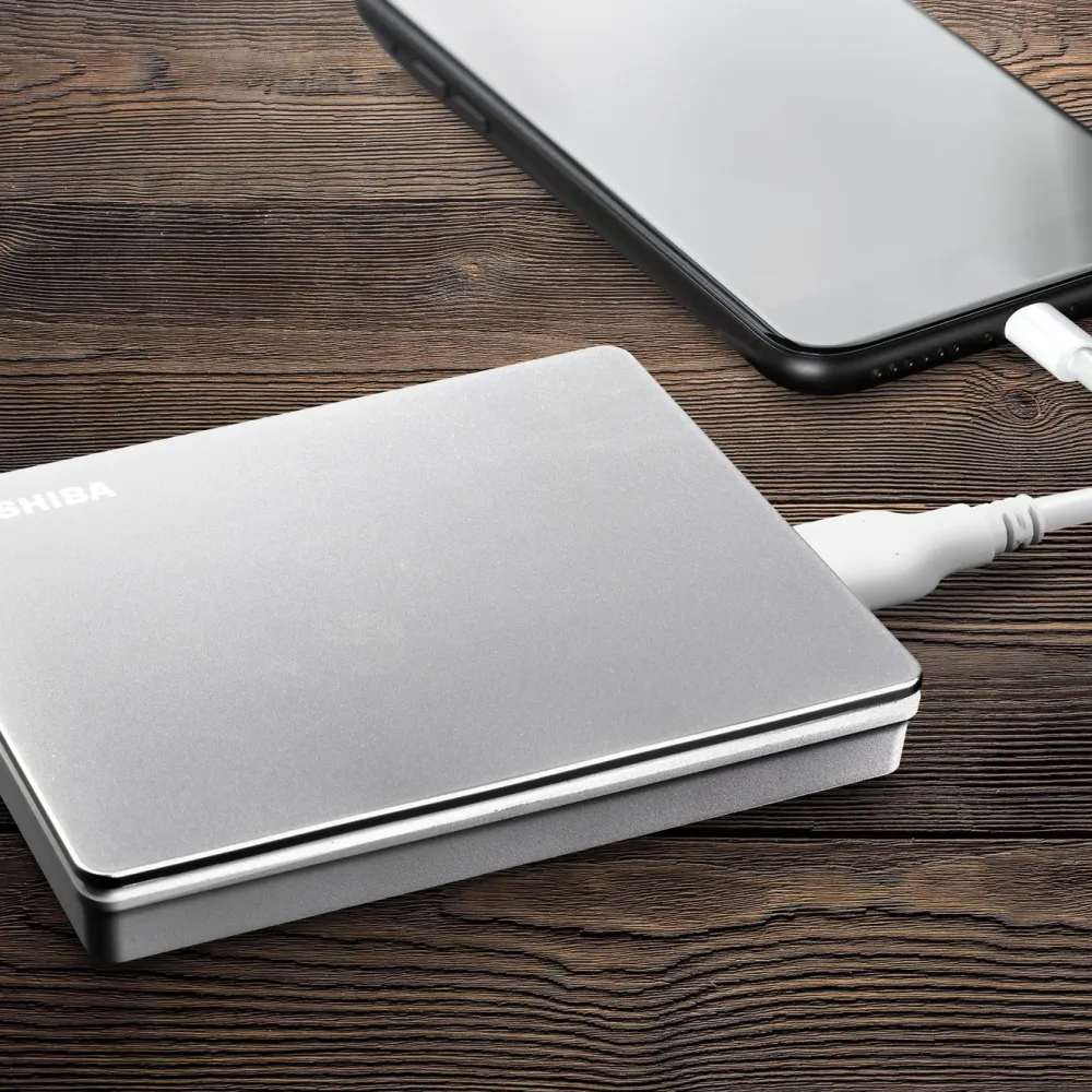 Toshiba Lagring|Canvio Flex Silver 4 TB