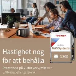 Toshiba Datamaskinkomponenter|Lagring|N300 Harddisk for NAS 3,5