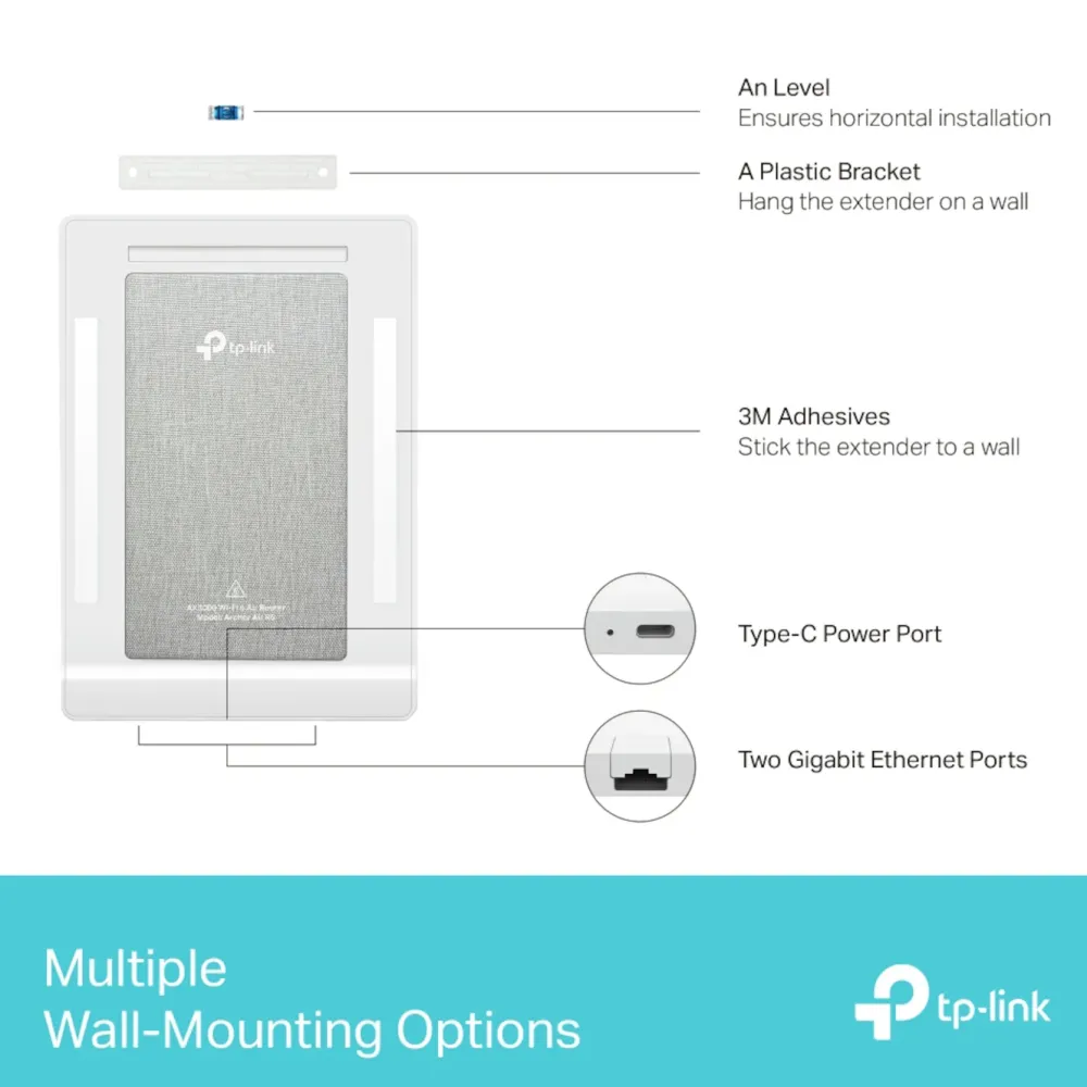 TP-Link Wifi-Routere|Archer Air R5 Trådløs ruter AX3000