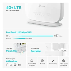 TP-Link Mobilt Bredbånd Og Rutere|Archer MR515 4G+-ruter AC1200