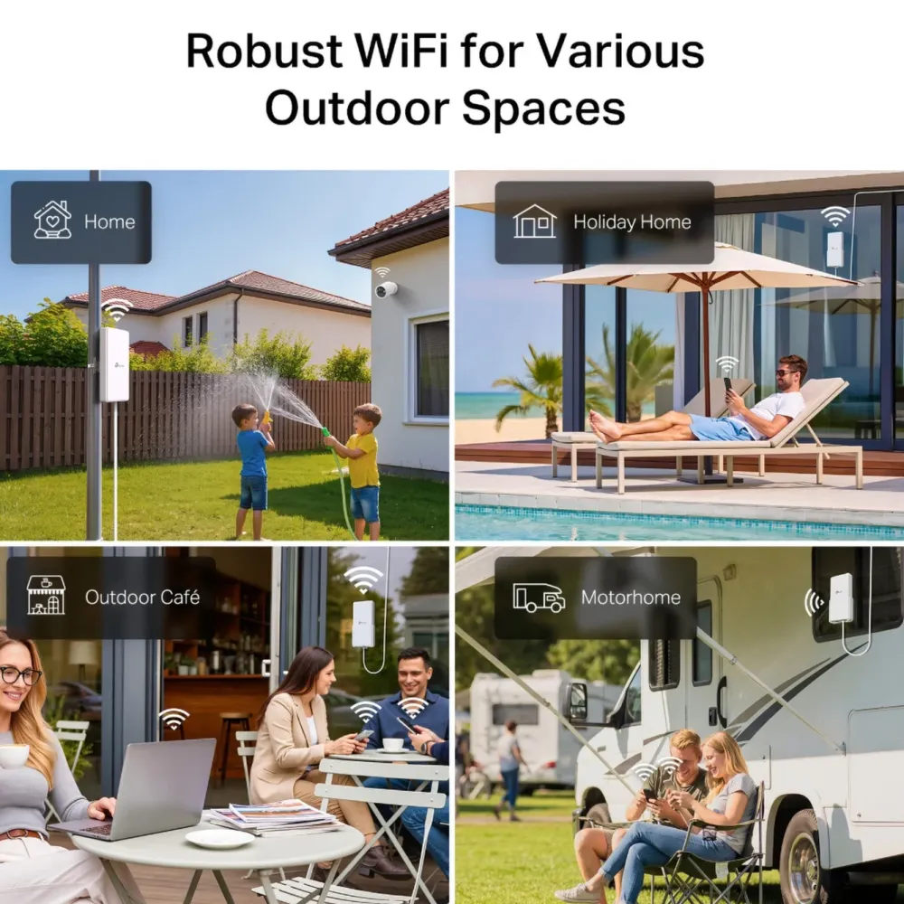 TP-Link Mobilt Bredbånd Og Rutere|Wifi-Routere|Archer NX500 5G-router for utendørs bruk