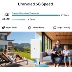 TP-Link Mobilt Bredbånd Og Rutere|Wifi-Routere|Archer NX500 5G-router for utendørs bruk